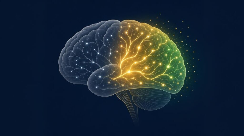 money mindset brain rewiring illustration,