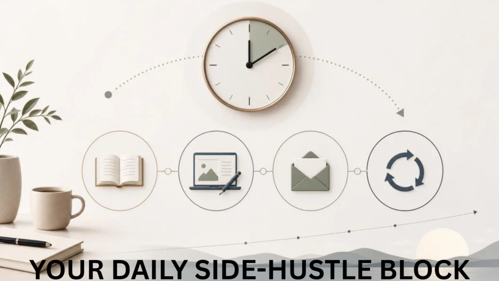 Daily one to two hour routine for starting a side hustle