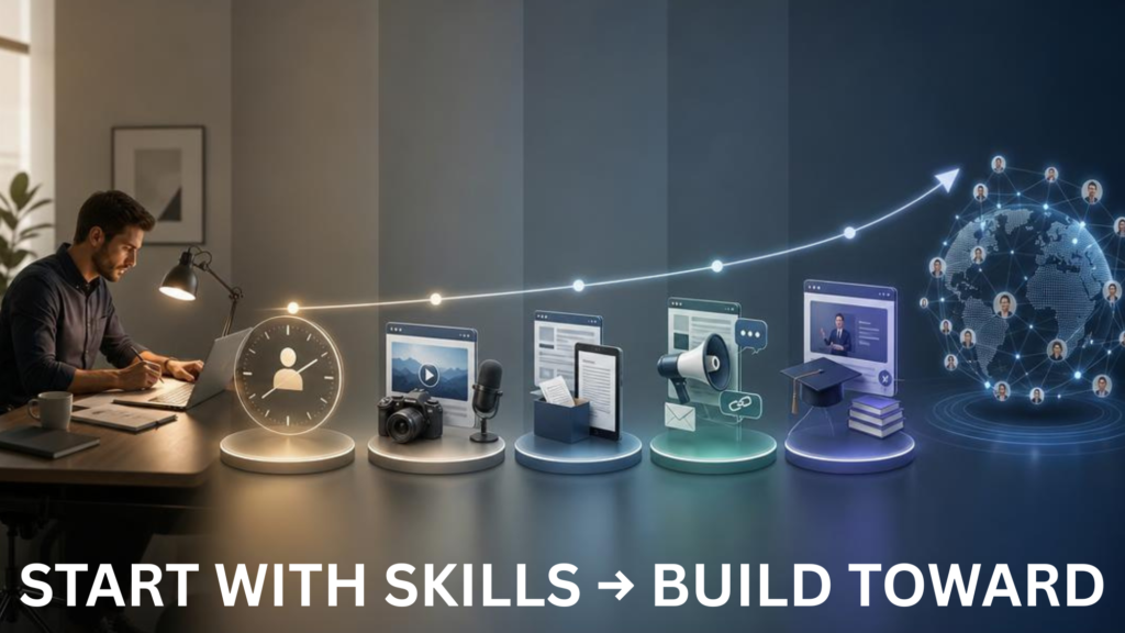 Building leverage by turning side hustle skills into digital assets